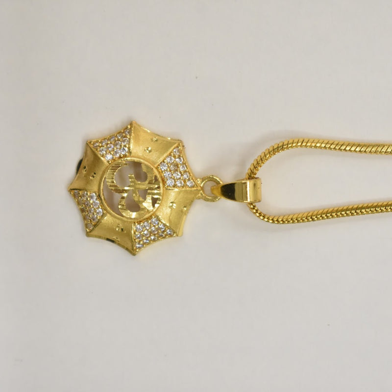 OM Divine Energy Diamond Pendant